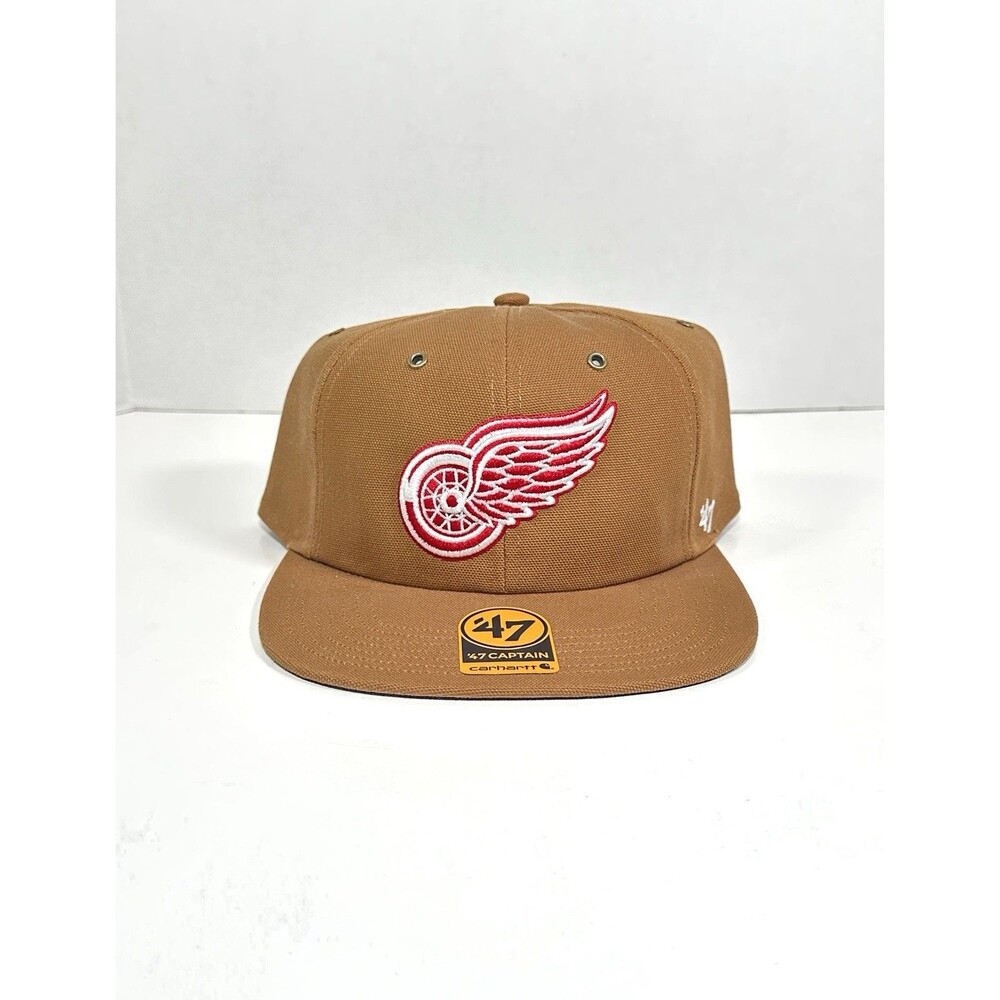 NHL Detroit Red Wings ‘47 Captain RL Carhartt SnapBack Adjustable Hat Brown NEW